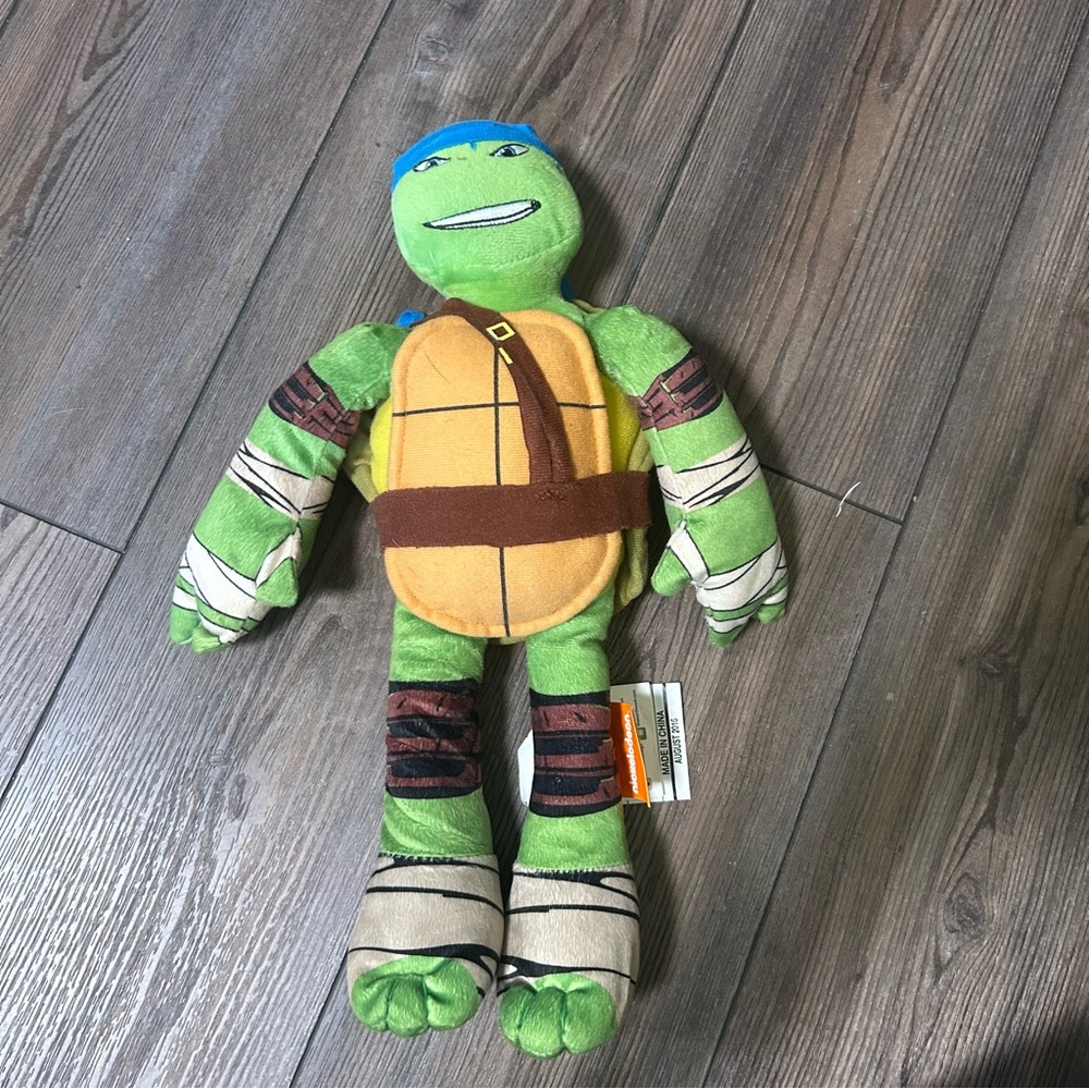 Nickelodeon Green and Blue Turtle Plush Toy teenage mutant ninja turtle